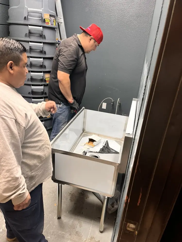 Commercial plumbing and sink installation in Longmeadow
